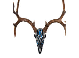 Mule Deer Skull beaded western decor