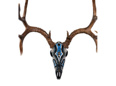Mule Deer Skull beaded western decor